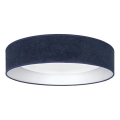 Brilagi - LED димируемо таванно осветително тяло VELVET SMARTIX LED/24W/230V 3000-6000K Ø 45 см, синьо, Wi‑Fi Tuya Beacon + дистанционно управление