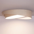 BRILAGI - LED димируемо таванно осветително тяло VELVET TWIST LED/36W/230V 3000-6000K пр. 65 см Wi-Fi Tuya Beacon бежово + дистанционно управление