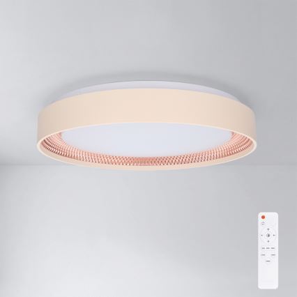 Brilagi - димируемо таванно LED осветително тяло WALDO LED/48W/230V 3000-6500K Ø 40 cm бежово/златно + дистанционно управление