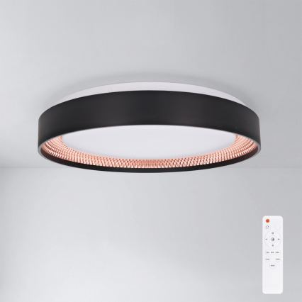 Brilagi - Димируемо LED таванно осветително тяло WALDO LED/48W/230V 3000-6500K диаметър 40 cm черно/златно + дистанционно управление