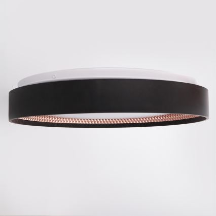 Brilagi - Димируемо LED таванно осветително тяло WALDO LED/48W/230V 3000-6500K диаметър 40 cm черно/златно + дистанционно управление