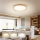 Brilagi - LED димируемо таванно осветително тяло WOODROUND LED/30W/230V 3000-6000K Ø 40 см дърво CRI 90 + дистанционно управление