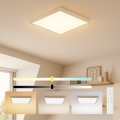 Brilagi - LED димируемо таванно осветително тяло за баня FRAME SMART LED/50W/230V 60x60 cm 3000-6000K IP44 бежово + дистанционно управление