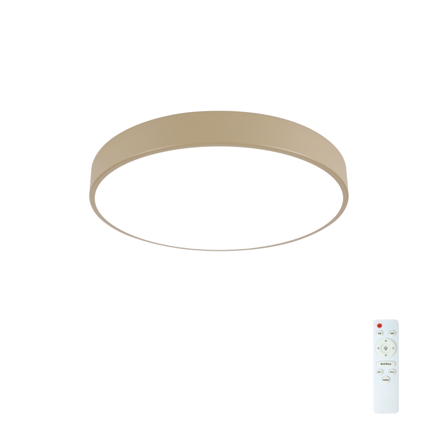 Brilagi - LED димируемо таванно осветление POOL LED/48W/230V 3000-6000K диам. 40 см бежово + дистанционно управление