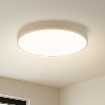 Brilagi - LED Димируемо Таванно Осветление POOL SMART LED/48W/230V диаметър 40 см Wi-Fi Tuya бежов + дистанционно
