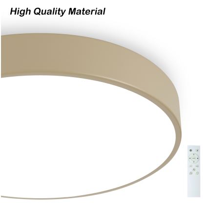 Brilagi - LED Димируемо Таванно Осветление POOL SMART LED/48W/230V диаметър 40 см Wi-Fi Tuya бежов + дистанционно