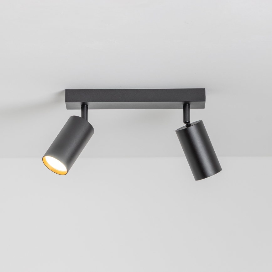 Brilagi - Димируемо LED RGBW точково осветително тяло SELE 2xGU10/6,5W/230V 2700-6500K черно/златно