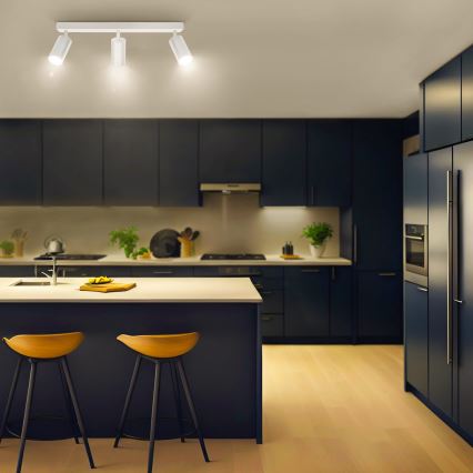 Brilagi - LED RGBW димируемо точково осветително тяло SELE 3xGU10/6W/230V 3000K бяло