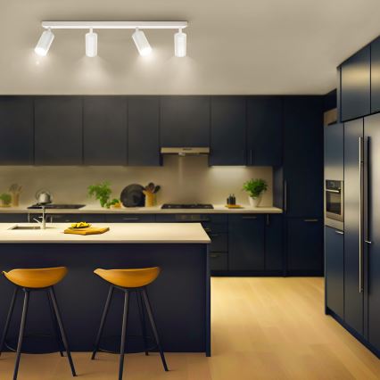 Brilagi - LED RGBW димируемо точково осветително тяло SELE 4xGU10/6,5W/230V 2700-6500K бяло