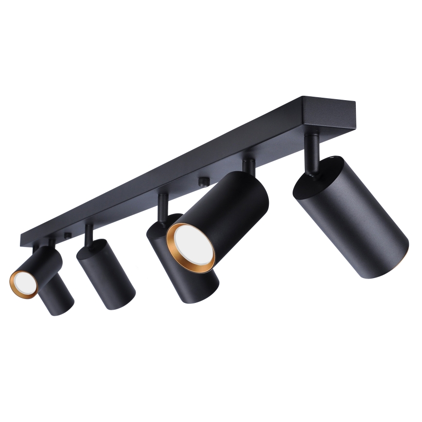 Brilagi - LED RGBW димируемо точково осветително тяло SELE 6xGU10/6,5W/230V 2700-6500K черно/златно