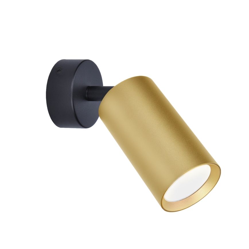 Brilagi - LED RGBW димируемо точково осветително тяло SELE GOLDEN 1xGU10/4,8W/230V 3000K черно/златисто + дистанционно управление