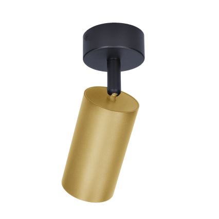 Brilagi - LED RGBW димируемо точково осветително тяло SELE GOLDEN 1xGU10/4,8W/230V 3000K черно/златисто + дистанционно управление