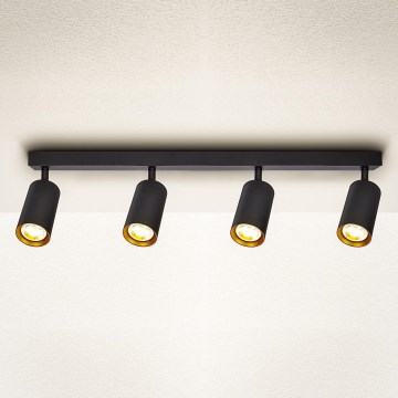 Brilagi - LED димируемо точково осветително тяло SELE 4xGU10/6,5W/230V 2700-6500K черно/златно