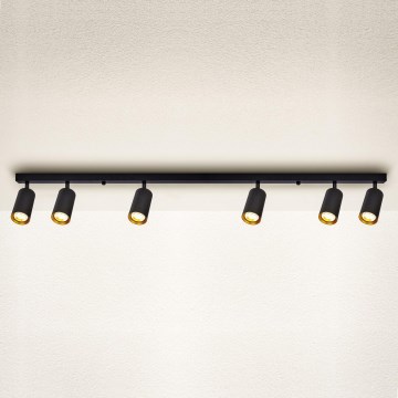Brilagi - LED димируемо точково осветително тяло SELE 6xGU10/6,5W/230V 2700-6500K черно/златно