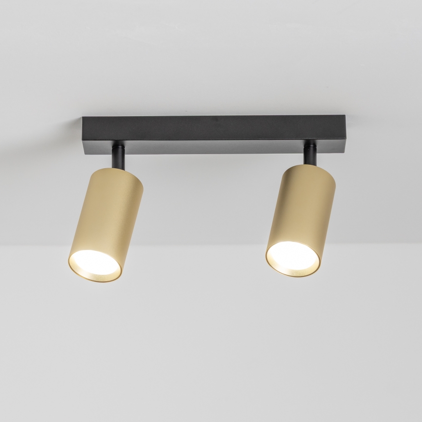 Brilagi - LED димируемо точково осветително тяло SELE GOLDEN 2xGU10/6,5W/230V 2700-6500K черно/златисто