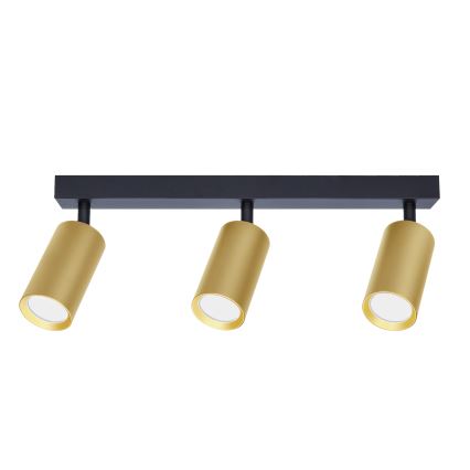 Brilagi - LED димируемо точково осветително тяло SELE GOLDEN 3xGU10/6,5W/230V 2700-6500K черно/златно