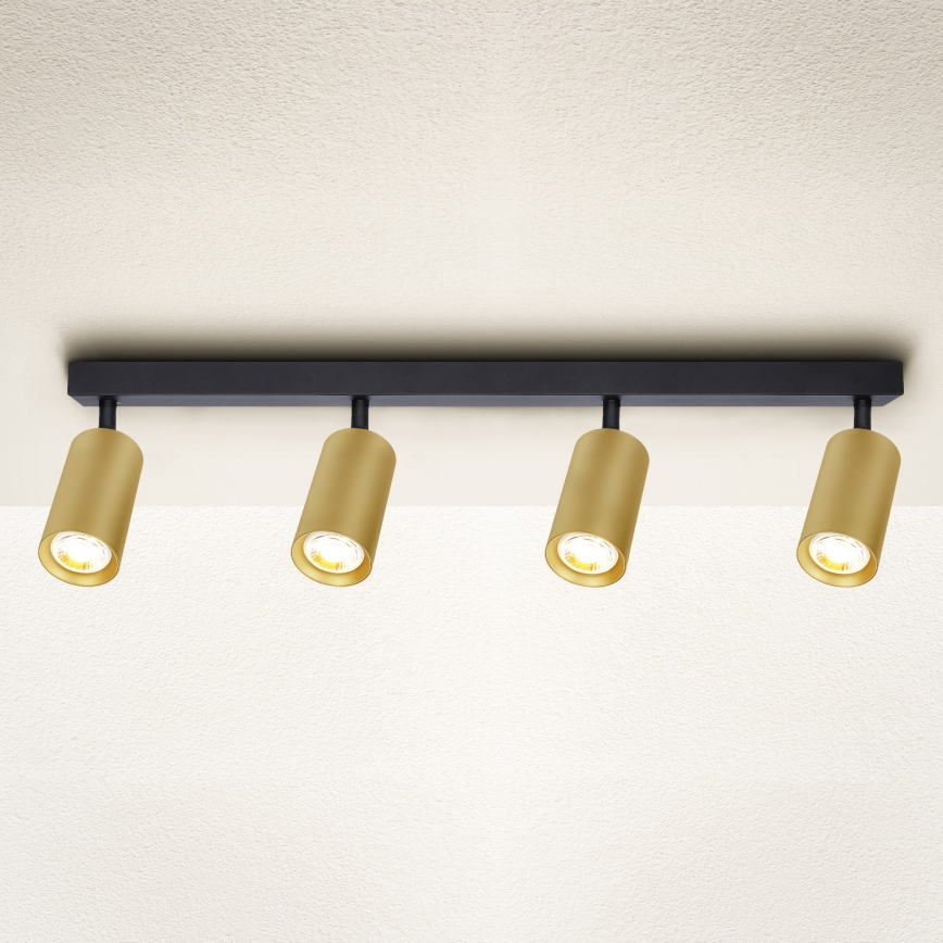 Brilagi - LED димируемо точково осветително тяло SELE GOLDEN 4xGU10/6,5W/230V 2700-6500K черно/златно