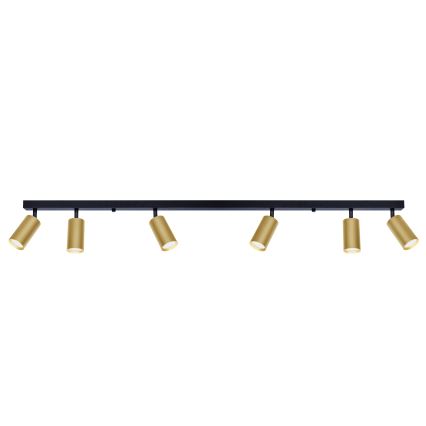 Brilagi - Димируемо LED точково осветително тяло SELE GOLDEN 6xGU10/6,5W/230V 2700-6500K черно/златно