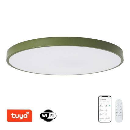 Brilagi - Димируемо осветително тяло POOL SMART LED/128W/230V пр. 100 cm Wi-Fi Tuya + дистанционно управление зелено