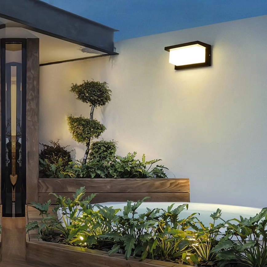 Brilagi - LED димируемо външно стенно осветително тяло BRICKY 1xE27/6W/230V 2700-6500K IP54 черно