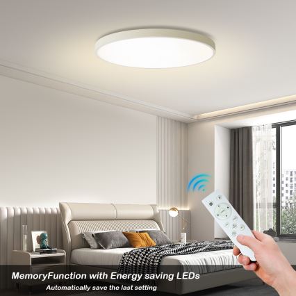 Brilagi - LED dimmable таванно осветително тяло POOL SMART LED/100W/230V 3000-6000K с диаметър 80 см Wi-Fi Tuya в бяло + дистанционно управление