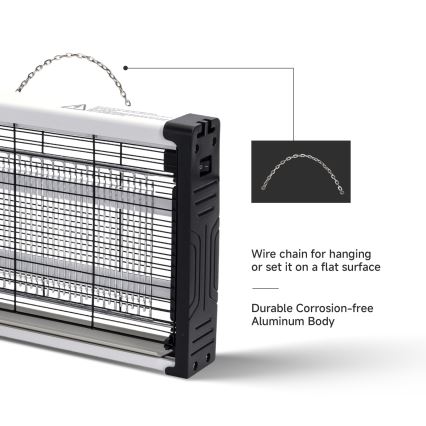 Brilagi - LED електрически уловител на насекоми с UV 2xLED/2W/230V 20 m2