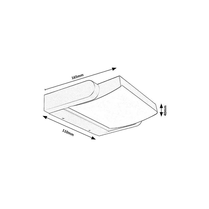 Brilagi - LED Екстериорен аплик ANKLE LED/18W/230V 3000K IP65 антрацит