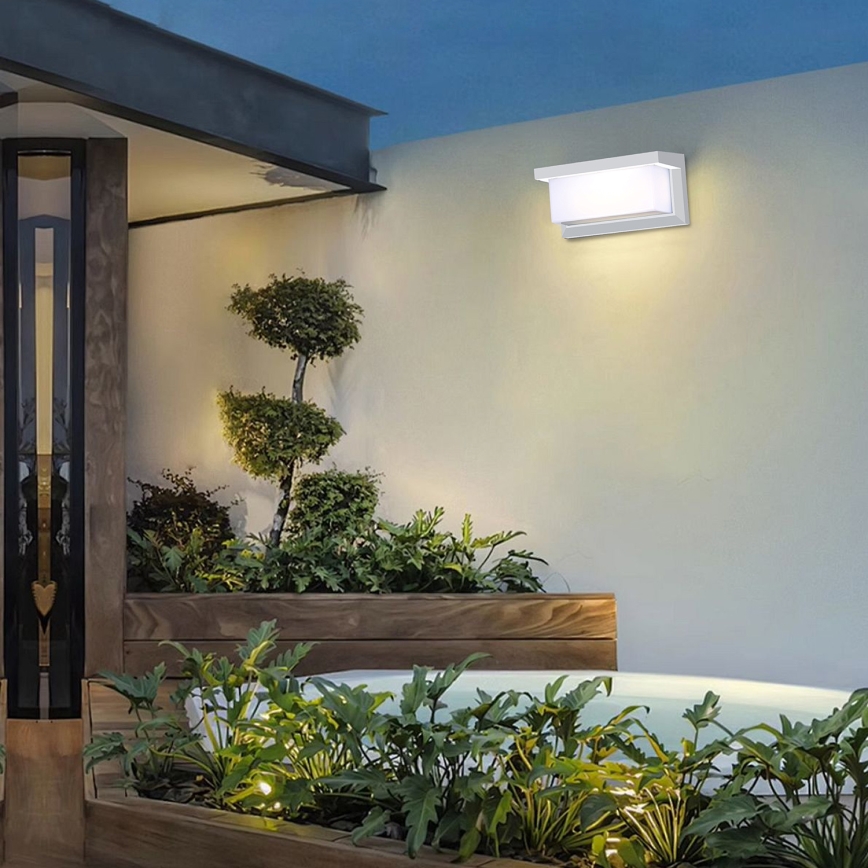 Brilagi - LED Екстериорен аплик BRICKY LED/12W/230V бял IP54