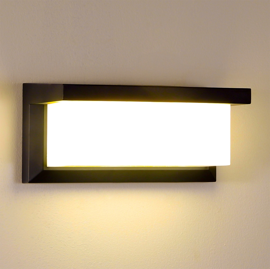 Brilagi - LED Екстериорен аплик BRICKY LED/12W/230V черен IP54