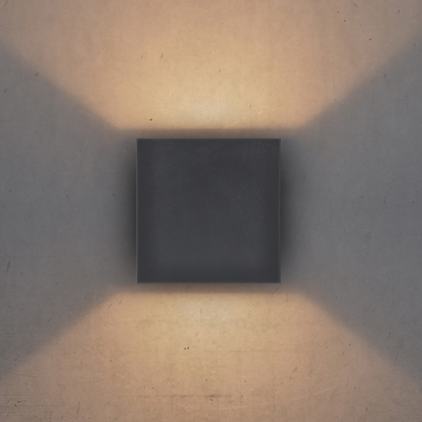 Brilagi - LED Екстериорен аплик CUBE LED/6W/230V антрацит IP54