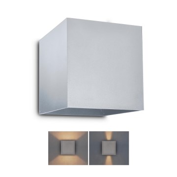 Brilagi - LED Екстериорен аплик CUBE LED/6W/230V сив IP54