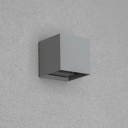 Brilagi - LED Екстериорен аплик CUBE LED/6W/230V сив IP54