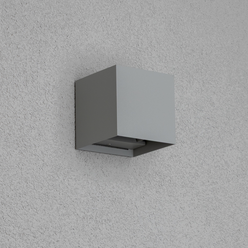 Brilagi - LED Екстериорен аплик CUBE LED/6W/230V сив IP54
