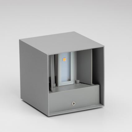 Brilagi - LED Екстериорен аплик CUBE LED/6W/230V сив IP54