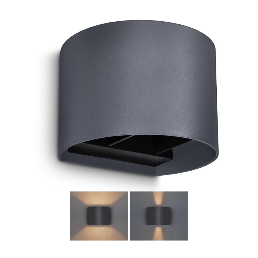 Brilagi - LED Екстериорен аплик RONDO LED/6W/230V антрацит IP54