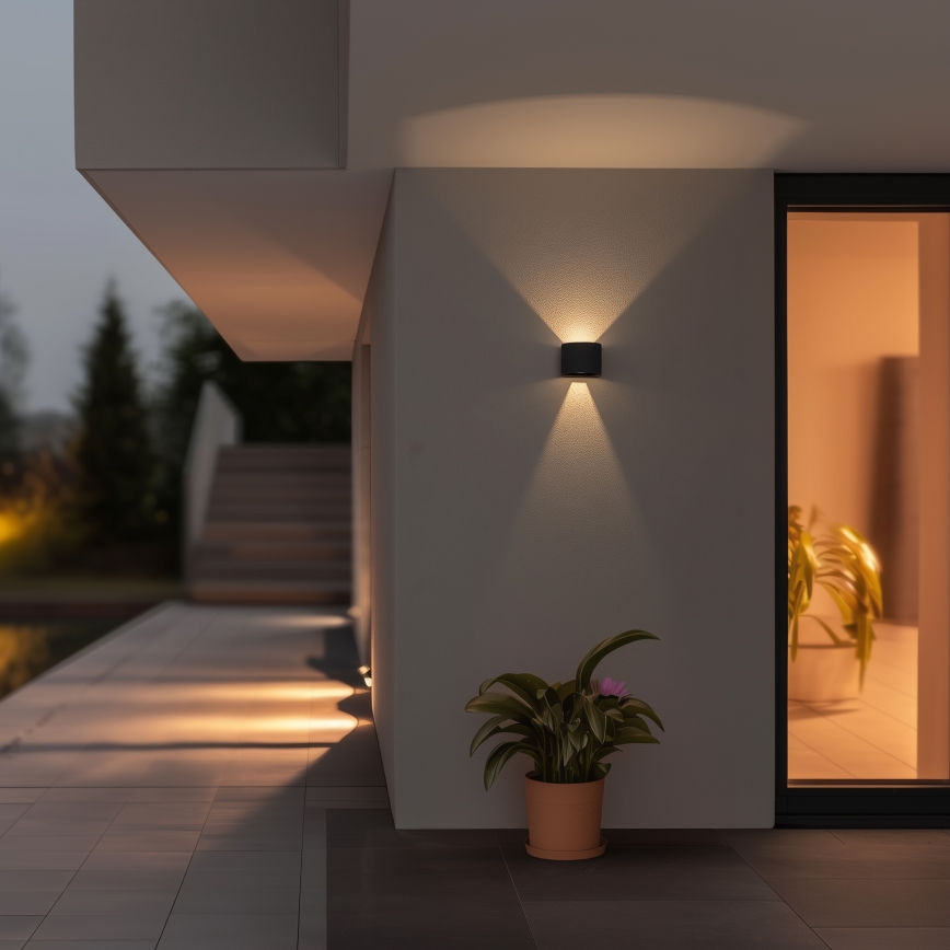 Brilagi - LED Екстериорен аплик RONDO LED/6W/230V антрацит IP54