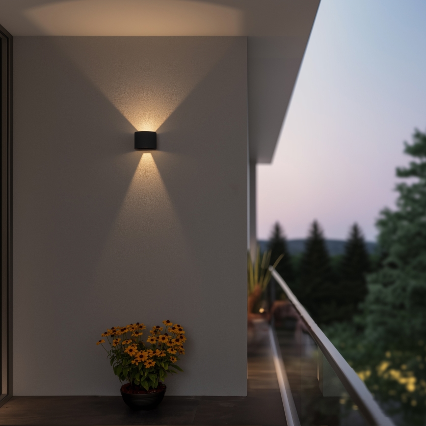 Brilagi - LED Екстериорен аплик RONDO LED/6W/230V антрацит IP54