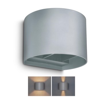 Brilagi - LED Екстериорен аплик RONDO LED/6W/230V сив IP54