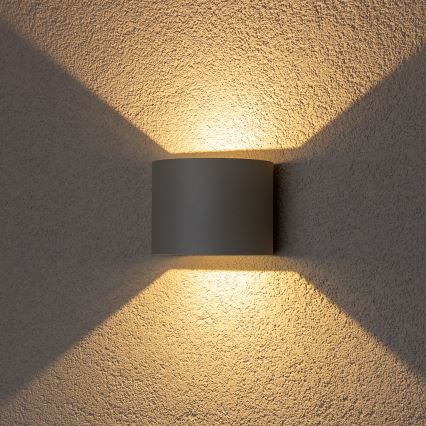 Brilagi - LED Екстериорен аплик RONDO LED/6W/230V сив IP54