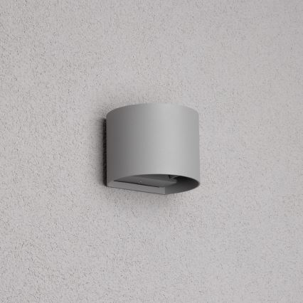Brilagi - LED Екстериорен аплик RONDO LED/6W/230V сив IP54