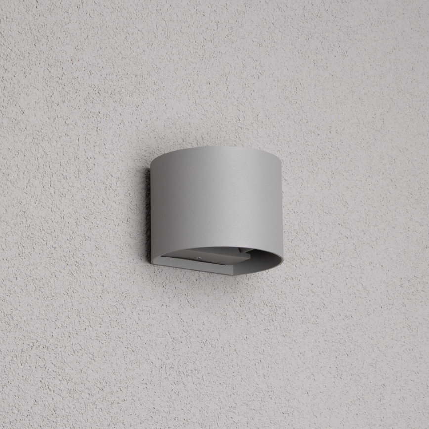 Brilagi - LED Екстериорен аплик RONDO LED/6W/230V сив IP54