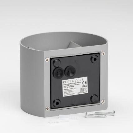 Brilagi - LED Екстериорен аплик RONDO LED/6W/230V сив IP54