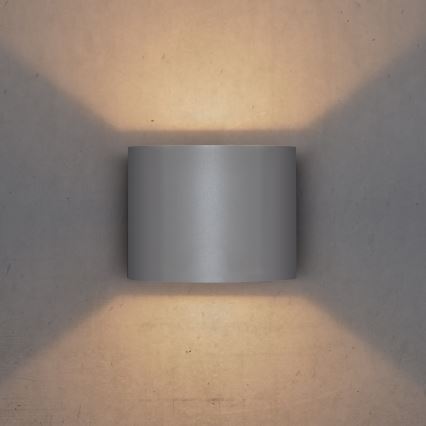 Brilagi - LED Екстериорен аплик RONDO LED/6W/230V сив IP54