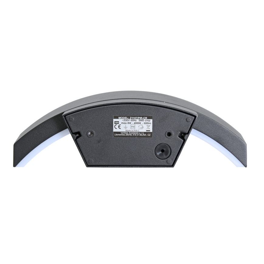 Brilagi - LED Екстериорен аплик със сензор ARCELO LED/8W/230V IP54