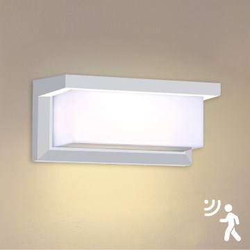 Brilagi - LED Екстериорен аплик със сензор BRICKY LED/12W/230V бял IP54