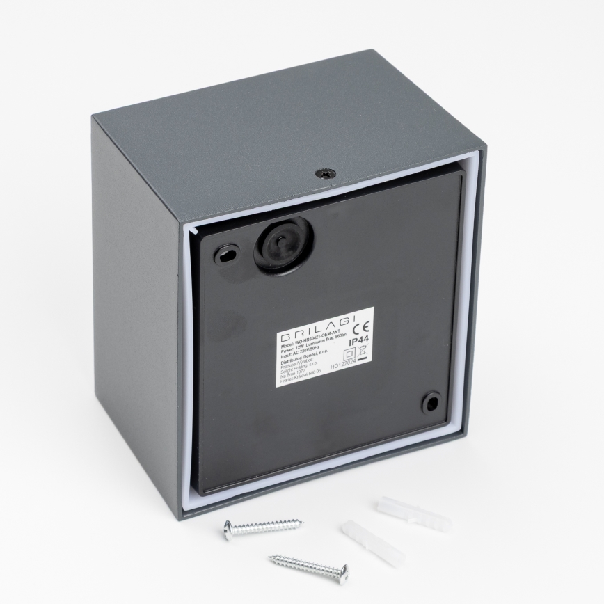 Brilagi - LED Екстериорен аплик TERNI LED/12W/230V антрацит IP44