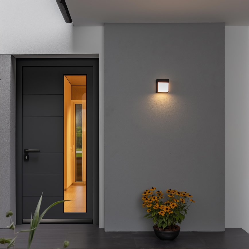 Brilagi - LED Екстериорен аплик TERNI LED/12W/230V черен IP44