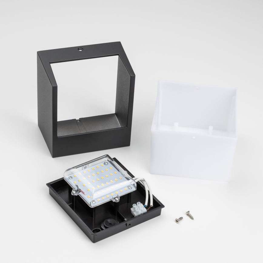 Brilagi - LED Екстериорен аплик TERNI LED/12W/230V черен IP44