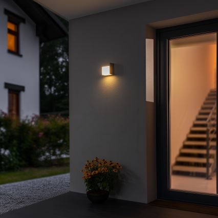 Brilagi - LED Екстериорен аплик TERNI LED/12W/230V сив IP44