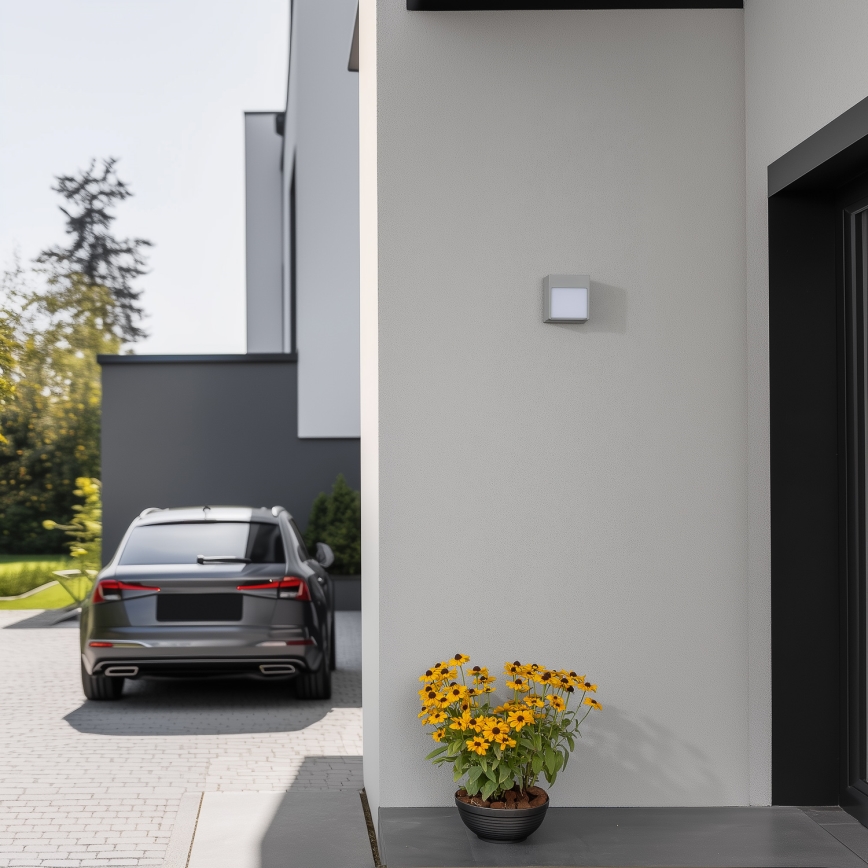 Brilagi - LED Екстериорен аплик TERNI LED/12W/230V сив IP44